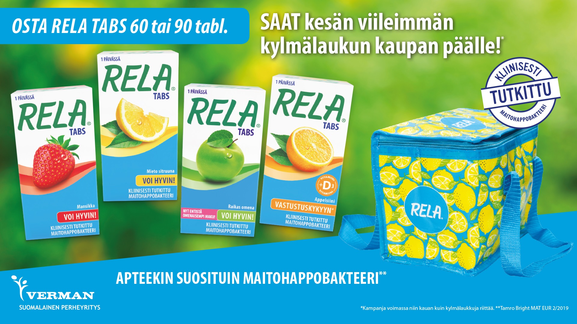 Kylmälaukku kaupanpäälle!